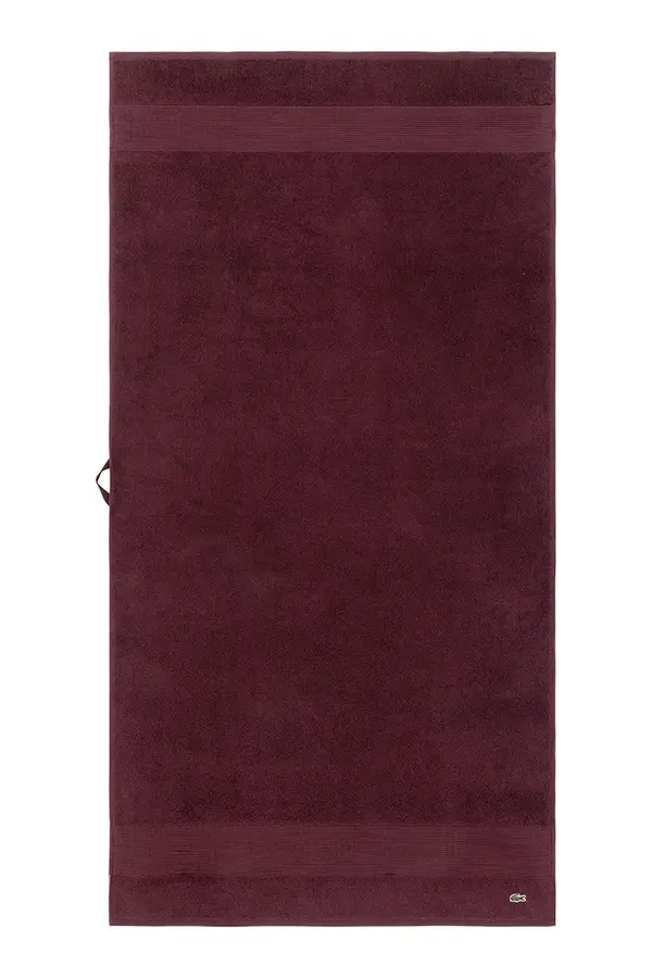 Lacoste Bombažna brisača Lacoste L LECROCO Bordeaux 70 x 140 cm