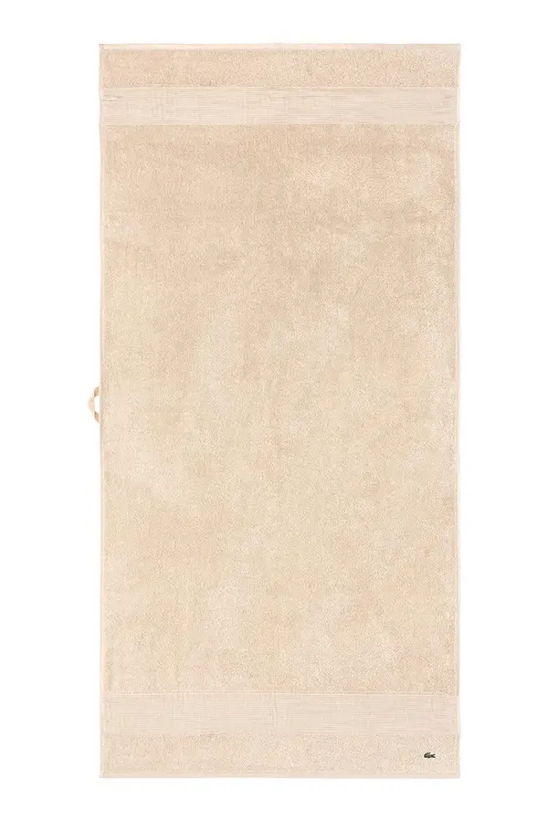 Lacoste Bombažna brisača Lacoste L LECROCO Cappuccino 70 x 140 cm