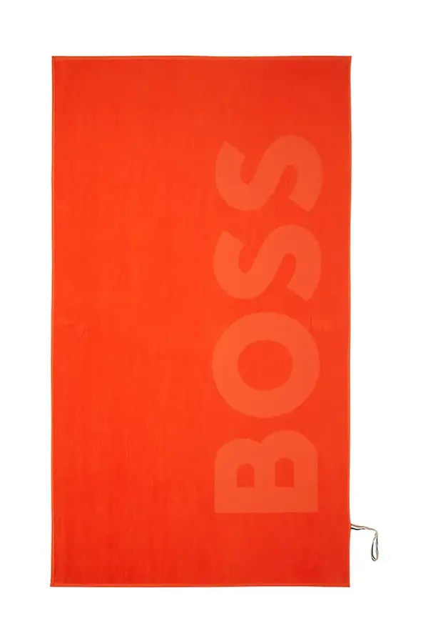 BOSS Bombažna brisača za plažo BOSS ZUMA Spice 100 x 180 cm