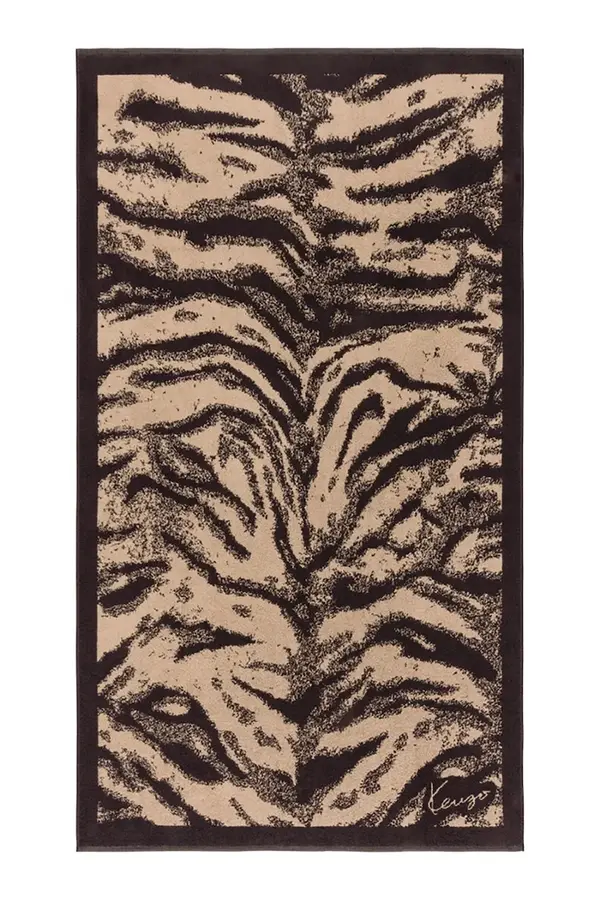 Kenzo Bombažna brisača za plažo Kenzo KFAUVE Naturel 90 x 160 cm