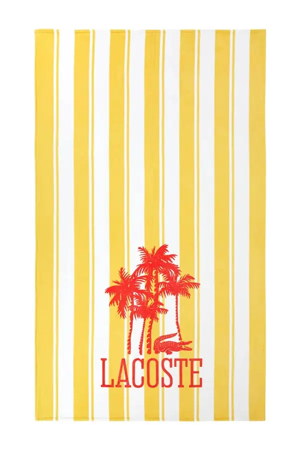 Lacoste Bombažna brisača za plažo Lacoste LFANCY 100 x 170 cm