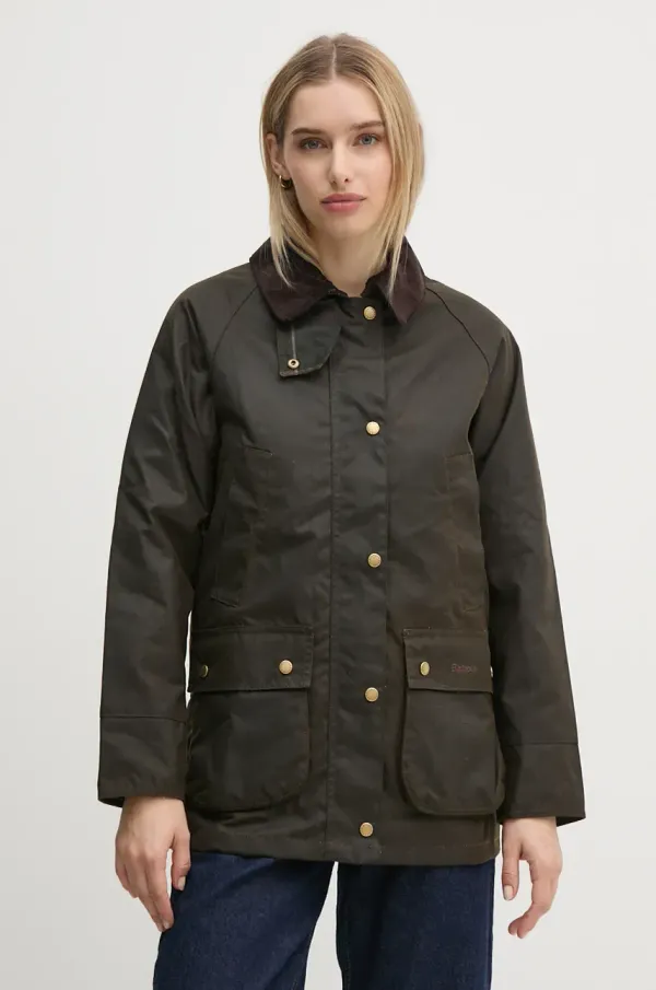 Barbour Bombažna jakna Barbour zelena barva
