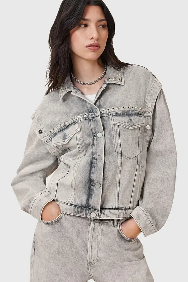AllSaints Bombažna jakna iz jeansa AllSaints CHLO