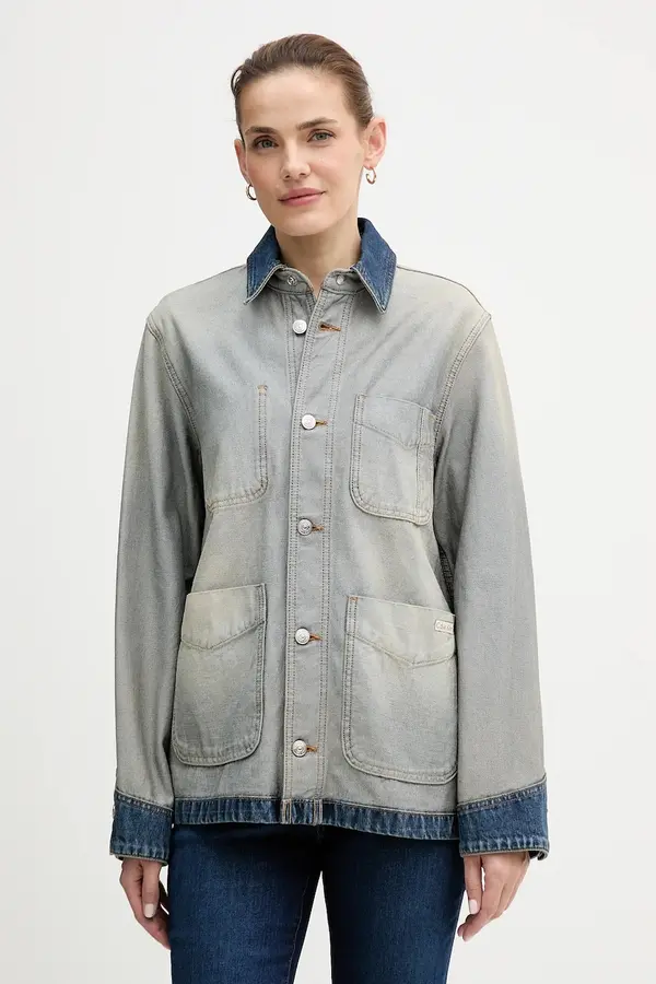 Calvin Klein Jeans Bombažna jakna iz jeansa Calvin Klein Jeans