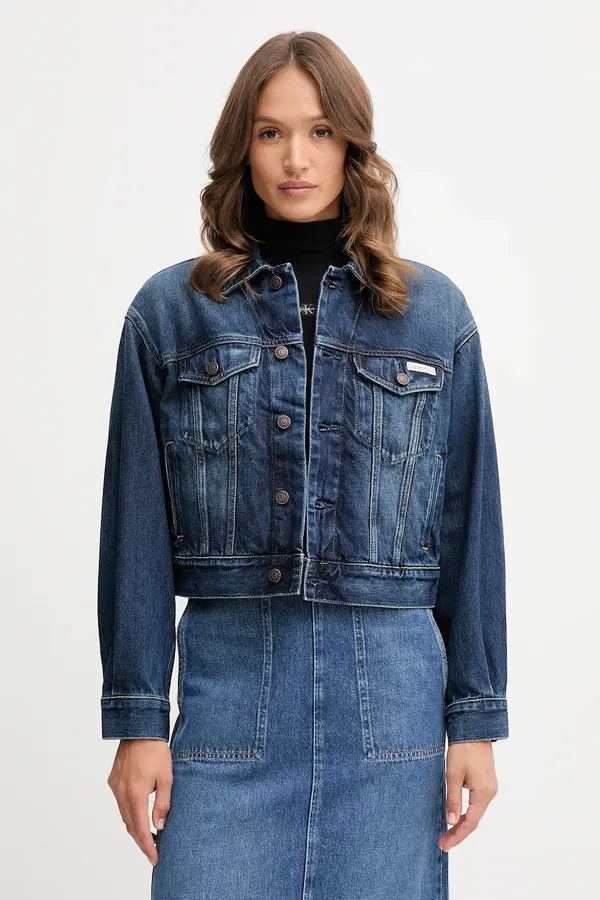Calvin Klein Jeans Bombažna jakna iz jeansa Calvin Klein Jeans