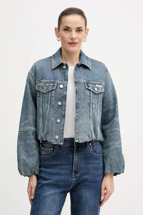 Calvin Klein Jeans Bombažna jakna iz jeansa Calvin Klein Jeans