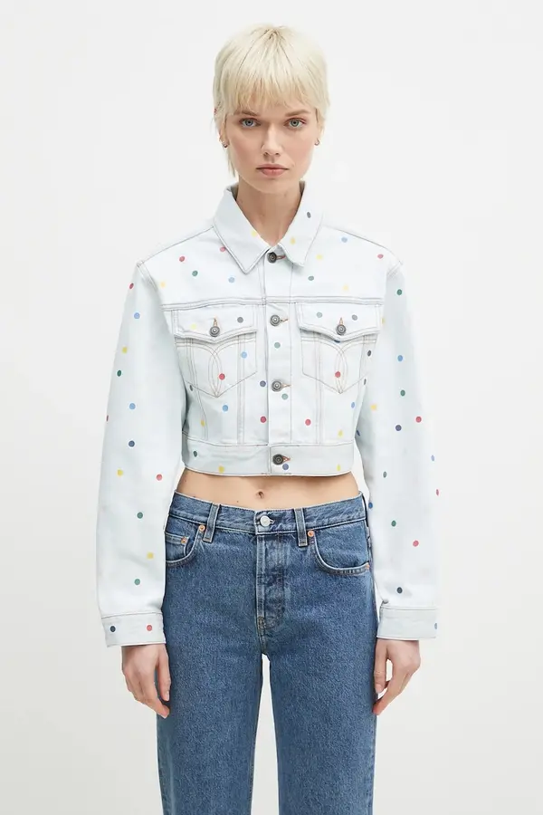 Fiorucci Bombažna jakna iz jeansa Fiorucci Confetti Dot Cropped Denim