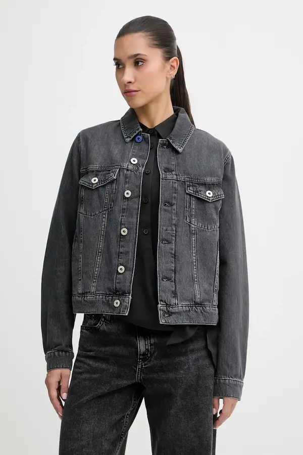 Karl Lagerfeld Jeans Bombažna jakna iz jeansa Karl Lagerfeld Jeans