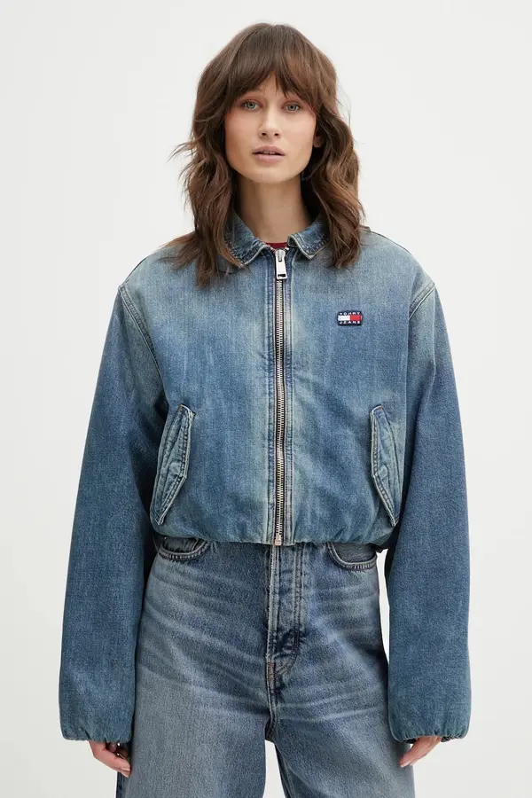 Tommy Jeans Bombažna jakna iz jeansa Tommy Jeans