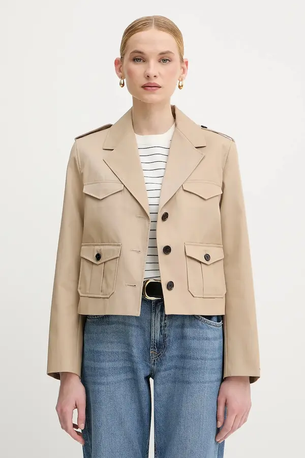 Tommy Hilfiger Bombažna jakna Tommy Hilfiger
