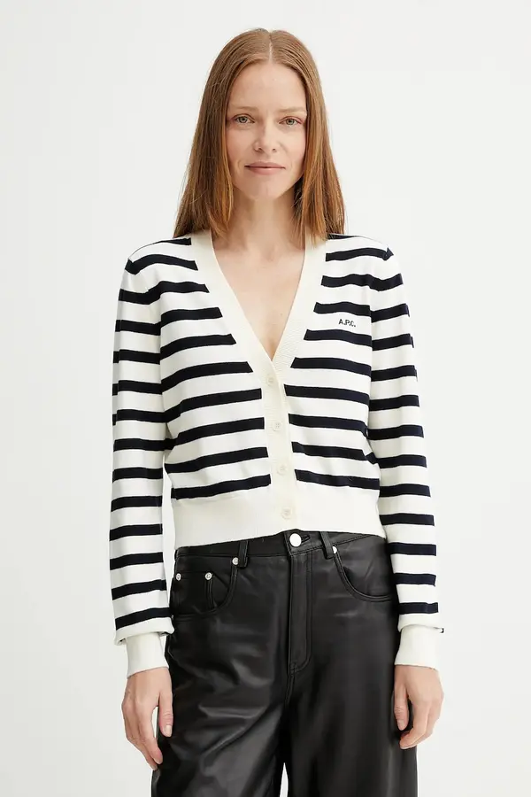 A.P.C. Bombažna jopica A.P.C. cardigan gaelle
