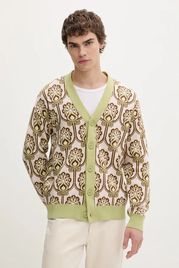 Drôle de Monsieur Bombažna jopica Drôle de Monsieur Cardigan Tapisserie Florale