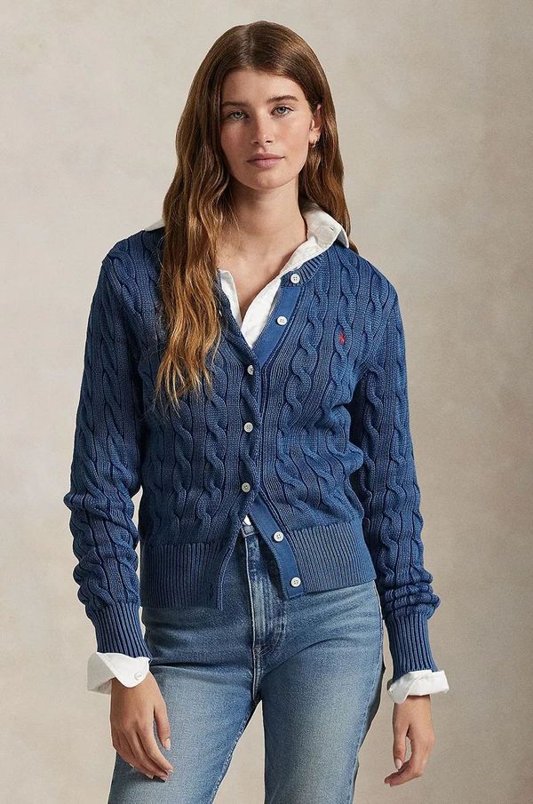 Polo Ralph Lauren Bombažna jopica Polo Ralph Lauren vijolična barva, 211955325