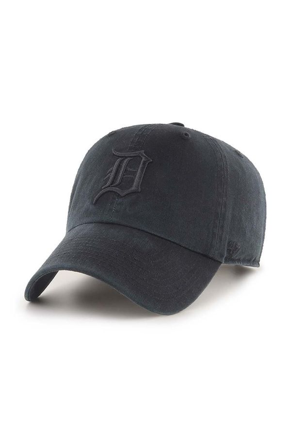 47brand Bombažna kapa 47brand Mlb Detroit Tigers črna barva