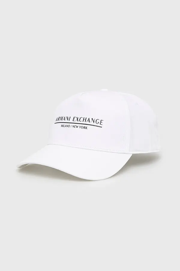 Armani Exchange Bombažna kapa Armani Exchange