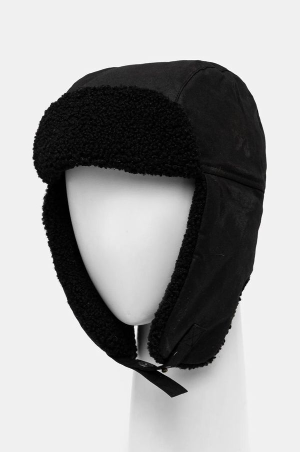 Barbour Bombažna kapa Barbour črna barva, MHA0710