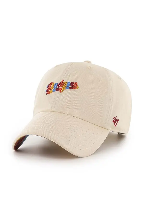 47 brand Bombažna kapa s šiltom 47 brand MLB Los Angeles Dodgers