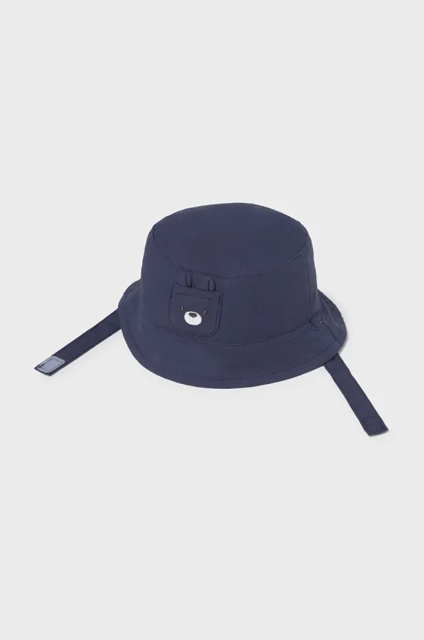 Mayoral Newborn Bombažna kapa za dojenčke Mayoral Newborn mornarsko modra barva, 9881