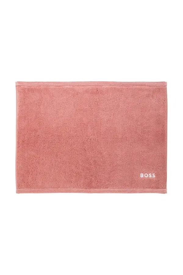 BOSS Bombažna kopalniška preproga BOSS EDGE Blush 50 x 70 cm