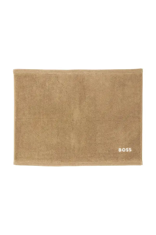 BOSS Bombažna kopalniška preproga BOSS EDGE Pecan 50 x 70 cm