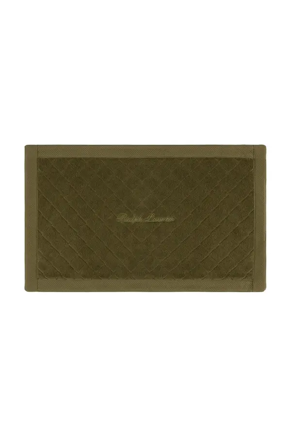 Ralph Lauren Bombažna kopalniška preproga Ralph Lauren DULANEY Olive 50 x 80 cm