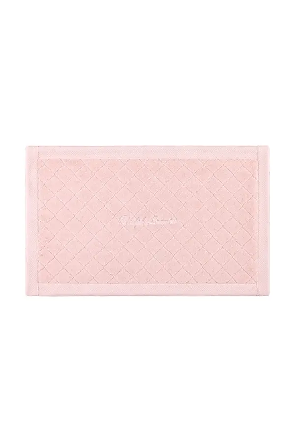 Ralph Lauren Bombažna kopalniška preproga Ralph Lauren DULANEY PastelPink 50 x 80 cm