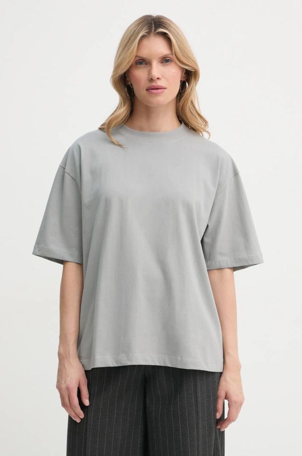 2NDDAY Bombažna kratka majica 2NDDAY Arale ženska, siva barva, 2251246315