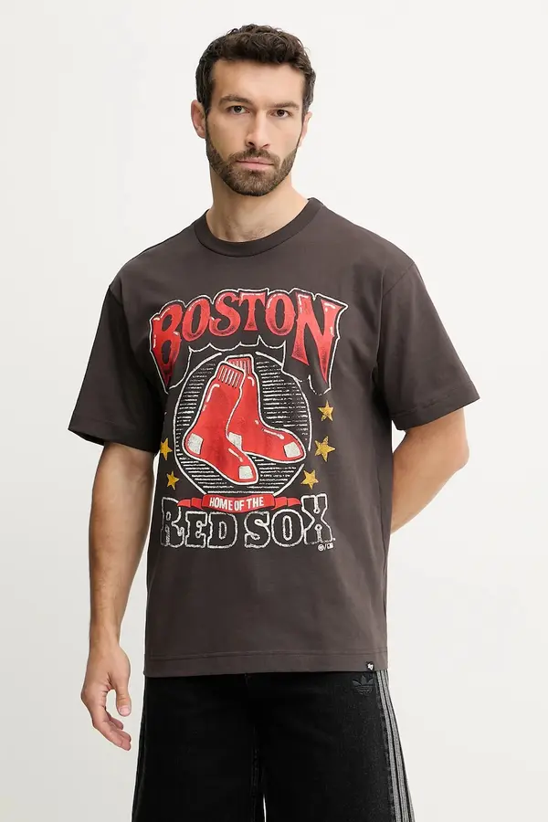 47 brand Bombažna kratka majica 47 brand MLB Boston Red Sox