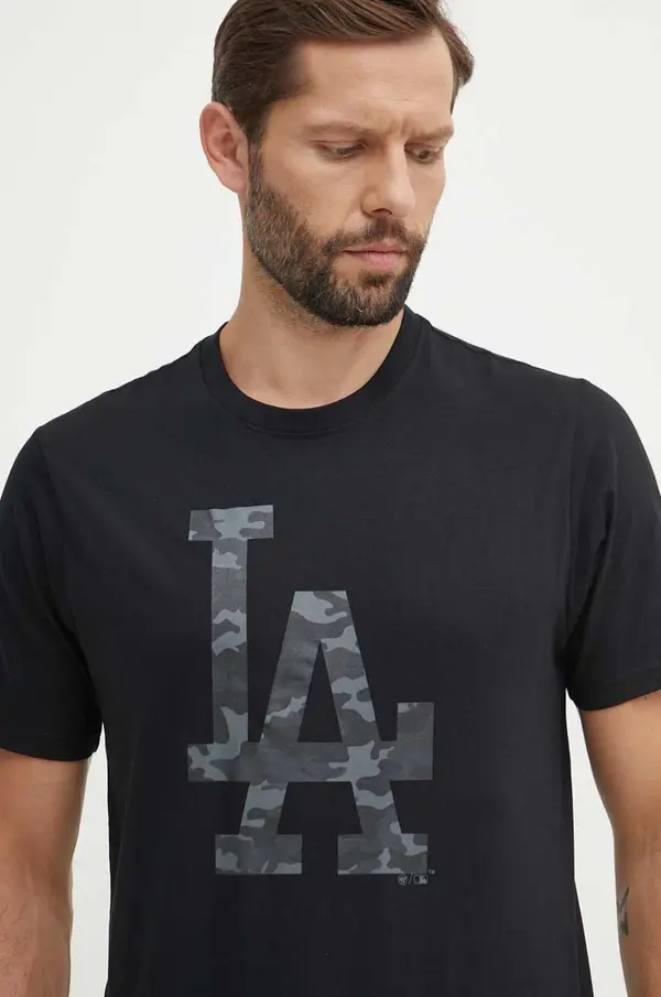 47 brand Bombažna kratka majica 47 brand MLB Los Angeles Dodgers