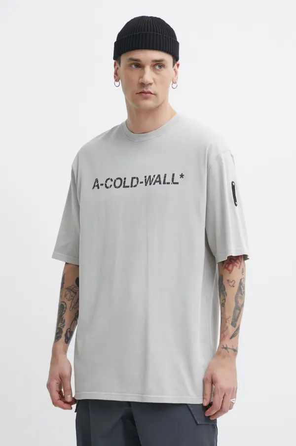 A-COLD-WALL* Bombažna kratka majica A-COLD-WALL* Overdye Logo T-Shirt