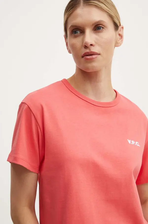 A.P.C. Bombažna kratka majica A.P.C. t-shirt boxy petit vpc