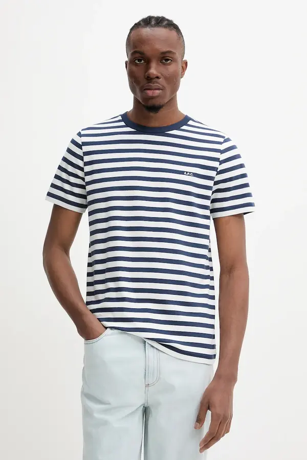 A.P.C. Bombažna kratka majica A.P.C. t-shirt standard apc brode raye