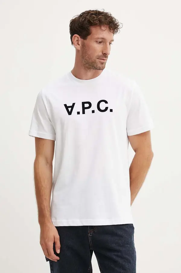 A.P.C. Bombažna kratka majica A.P.C. t-shirt standard grand vpc GOTS