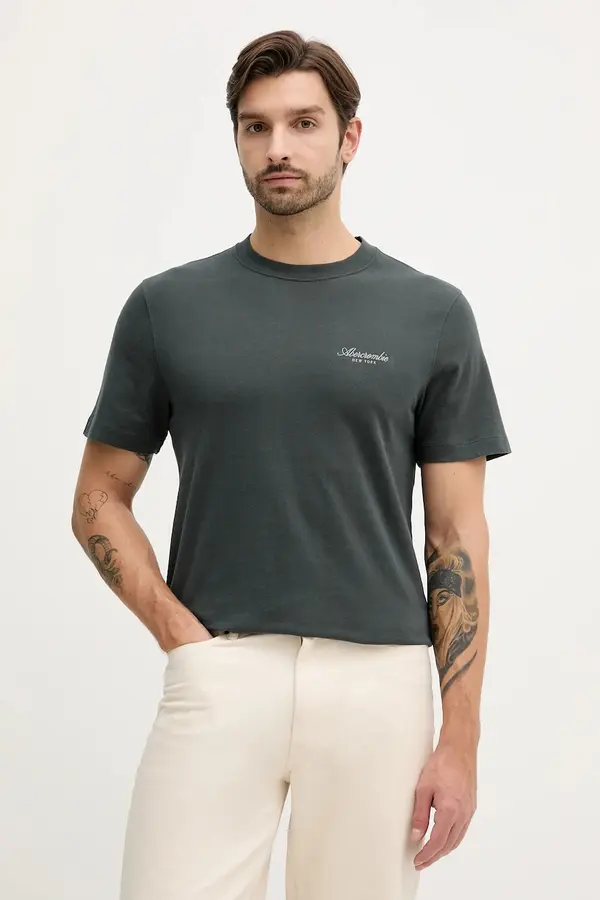 Abercrombie & Fitch Bombažna kratka majica Abercrombie & Fitch 3-pack