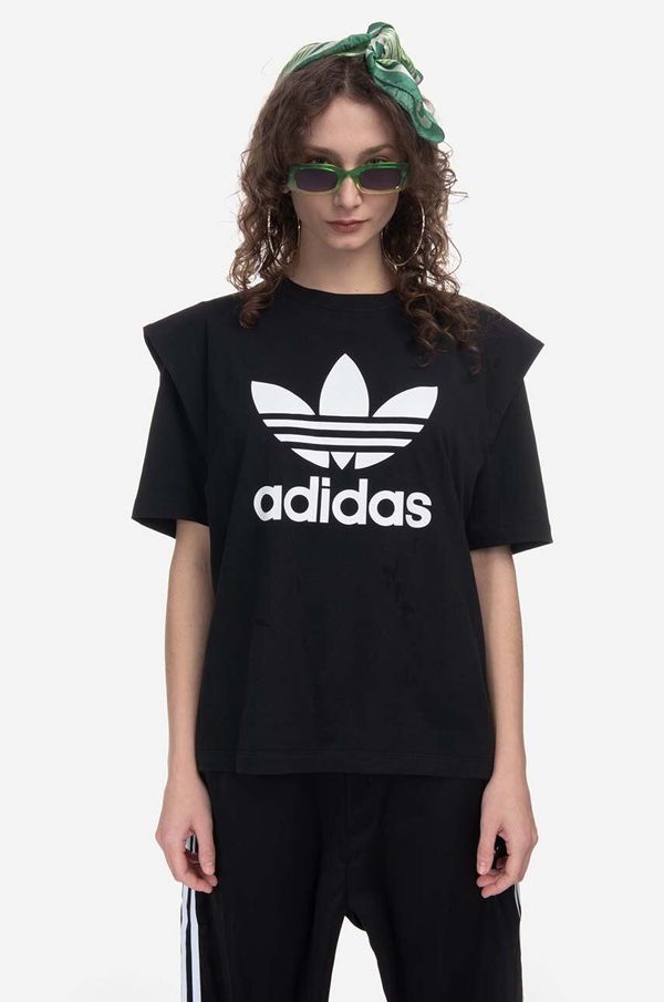 adidas Originals Bombažna kratka majica adidas Originals IC8805 Tee črna barva