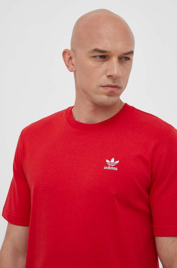 adidas Originals Bombažna kratka majica adidas Originals rdeča barva