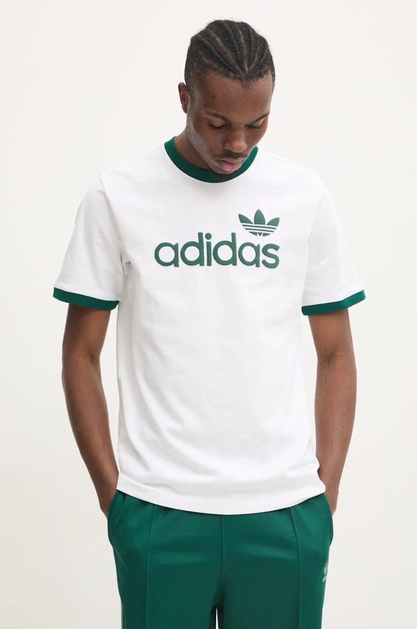 adidas Originals Bombažna kratka majica adidas Originals SIMPLE TEE moška, bela barva, JC8371