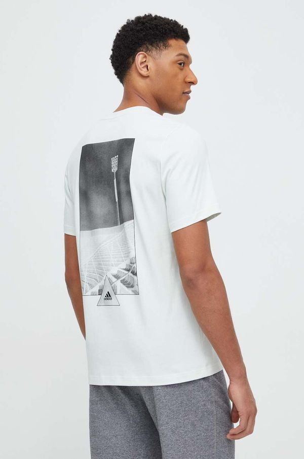 adidas Bombažna kratka majica adidas TIRO moška, zelena barva