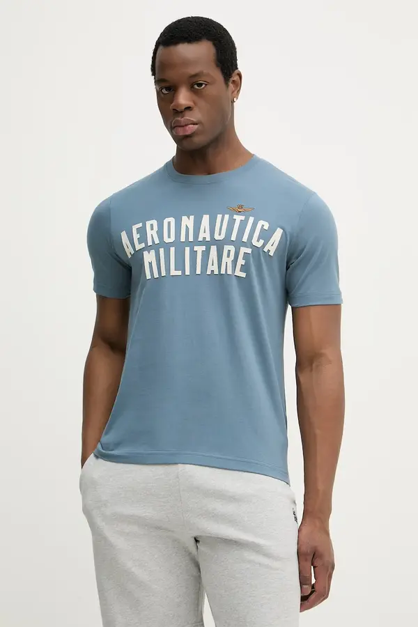 Aeronautica Militare Bombažna kratka majica Aeronautica Militare