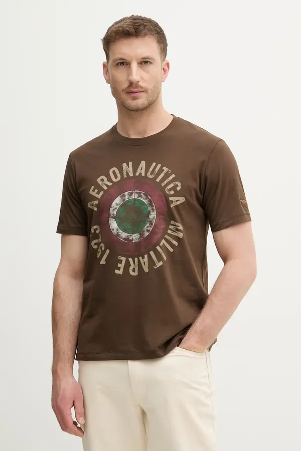 Aeronautica Militare Bombažna kratka majica Aeronautica Militare