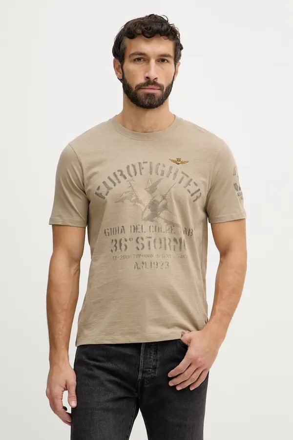 Aeronautica Militare Bombažna kratka majica Aeronautica Militare