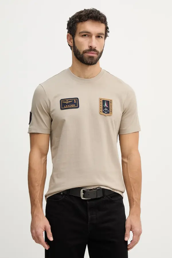Aeronautica Militare Bombažna kratka majica Aeronautica Militare