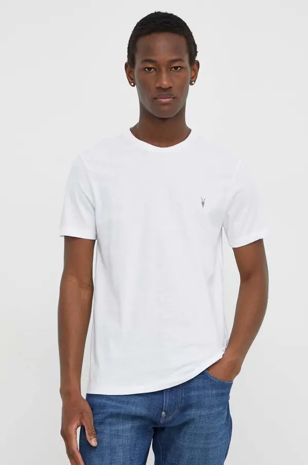 AllSaints Bombažna kratka majica AllSaints 3-pack