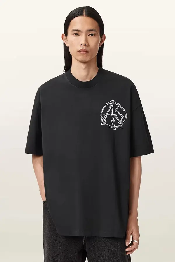 AllSaints Bombažna kratka majica AllSaints ANATOMICA