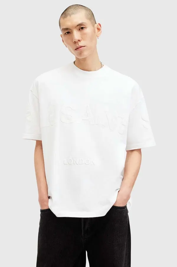 AllSaints Bombažna kratka majica AllSaints BIGGY