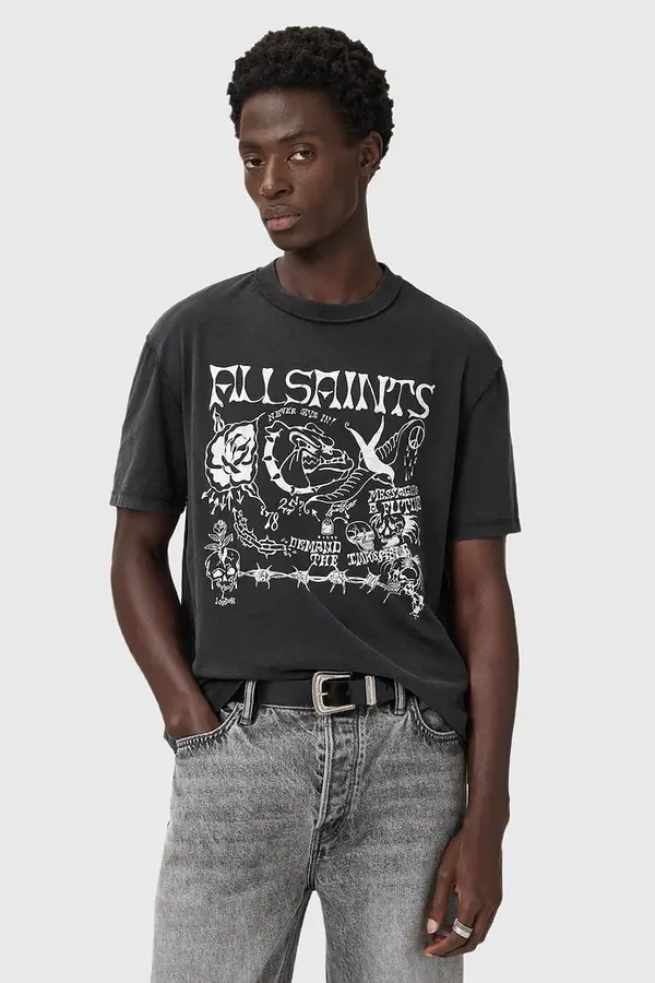 AllSaints Bombažna kratka majica AllSaints CHINGFORD