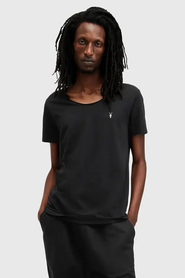 AllSaints Bombažna kratka majica AllSaints FARIS