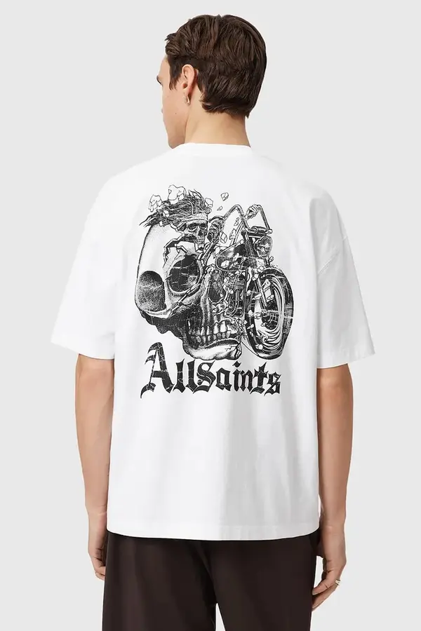 AllSaints Bombažna kratka majica AllSaints PANHEAD