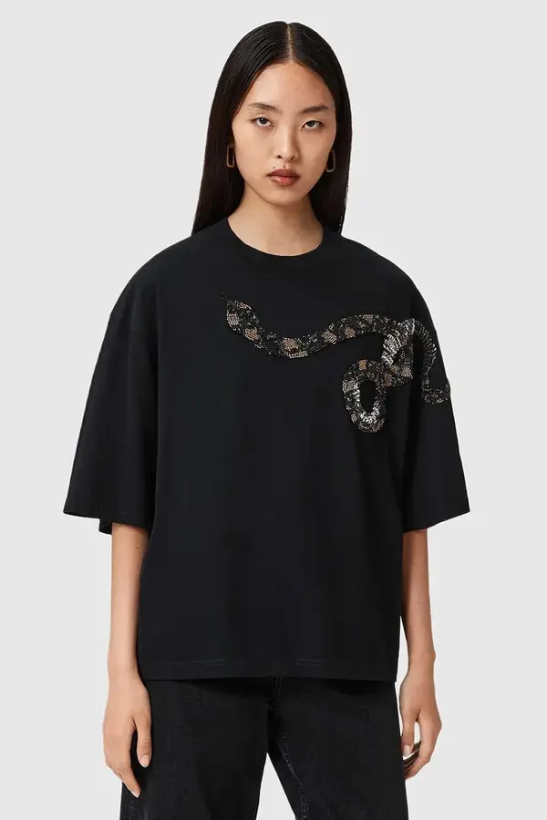 AllSaints Bombažna kratka majica AllSaints