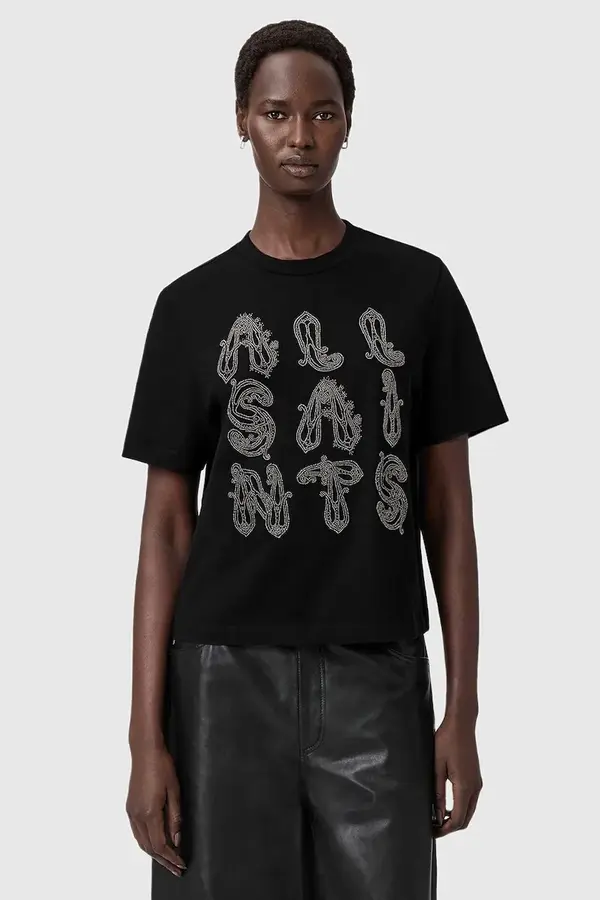AllSaints Bombažna kratka majica AllSaints